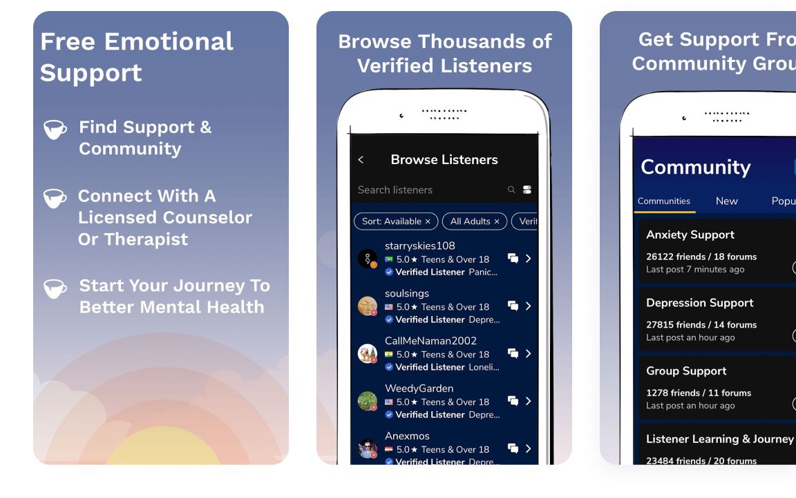 application screenshots