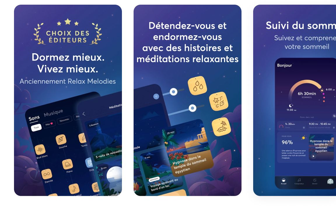 application screenshots