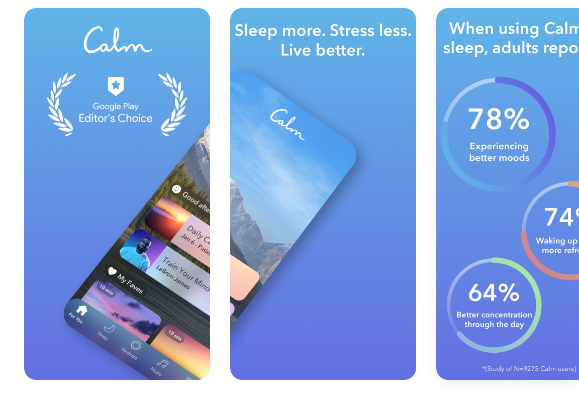 application screenshots