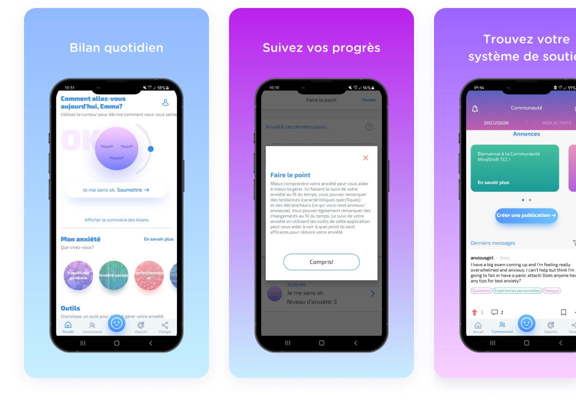 application screenshots